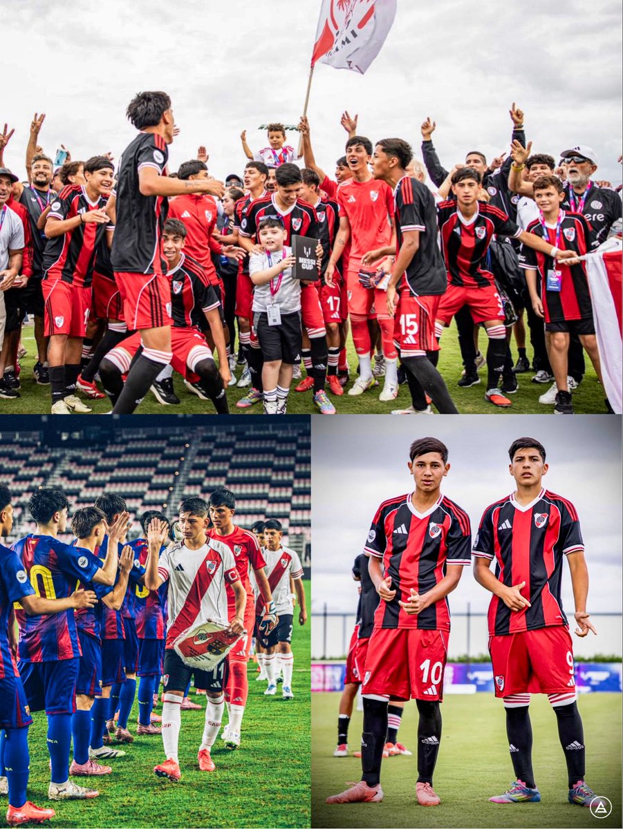 🏆🇦🇷 RIVER ES CAMPEÓN DE LA MESSI CUP LUEGO DE VENCER 2-0 A ATLÉTICO MADRID:

➖ 2-2 vs Barcelona.
❌ 1-2 vs Manchester City.
✅ 5-1 vs Inter.
✅ 3-1 vs Chelsea.
✅ 2-0 vs Atlético Madrid.

Enorme torneo de los pibes. 👏🏻