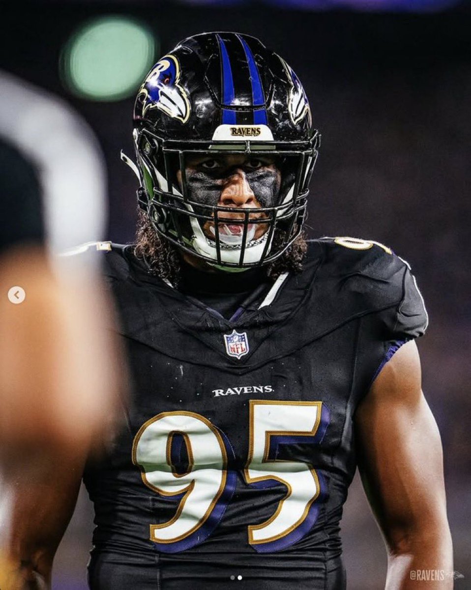 RealmRavens's tweet image. Tavius Robinson’s contributions after returning today can’t go unnoticed. A sack, pressure all game including heavy pressure on the interception to Van Noy. 

Mr. Underrated.