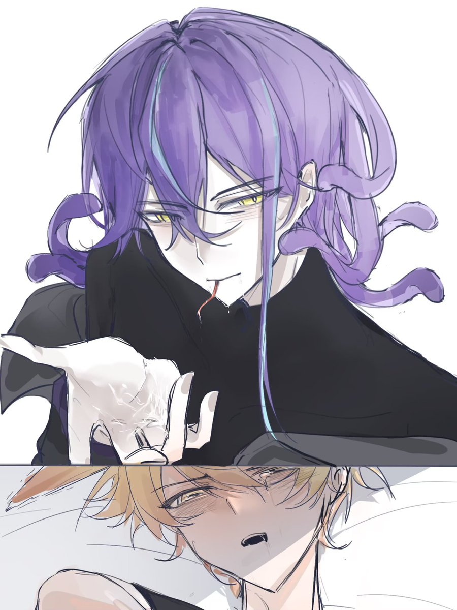 x_WHITEAE03's tweet photo. 🐍x🦊 https://t.co/bZcLQhtNOx