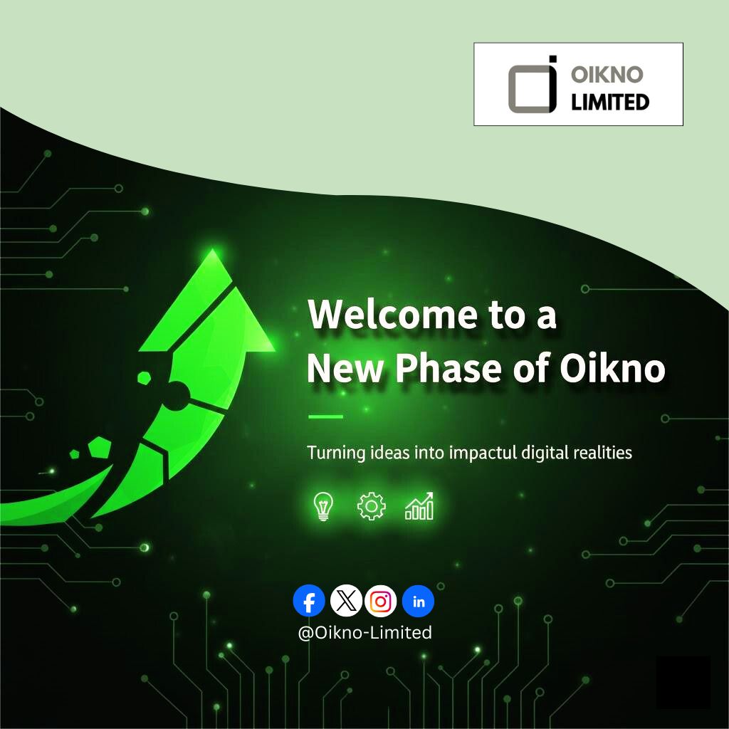 OiknoLimited's tweet image. What if your boldest ideas weren't just dreams?
At Oikno, we provide the tech and seamless digital experiences to make them impactful realities. Let’s drive growth, together!
#OiknoTech #WebSolutions #TechForGrowth