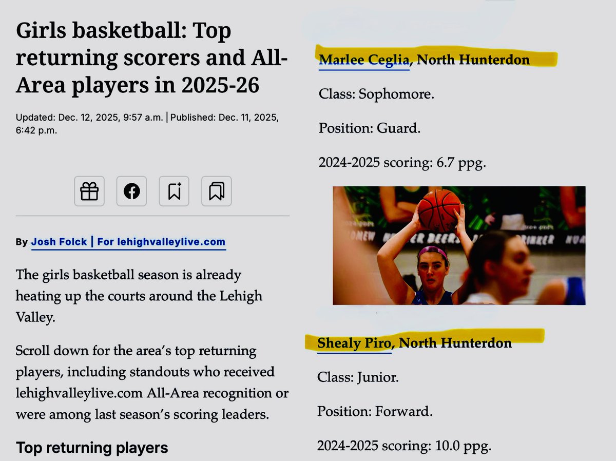 North Hunterdon Girls Basketball tweet media