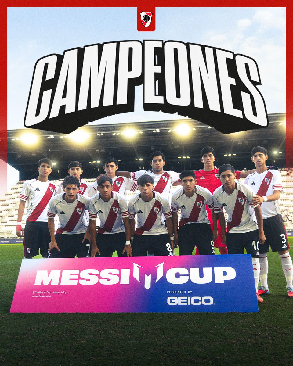 GusMonaco's tweet photo. River campeón de la primera edición de la Messi cup!!! Gran torneo de los pibes!!! #VamosRiver #MessiCup https://t.co/HmzQpR4VSL