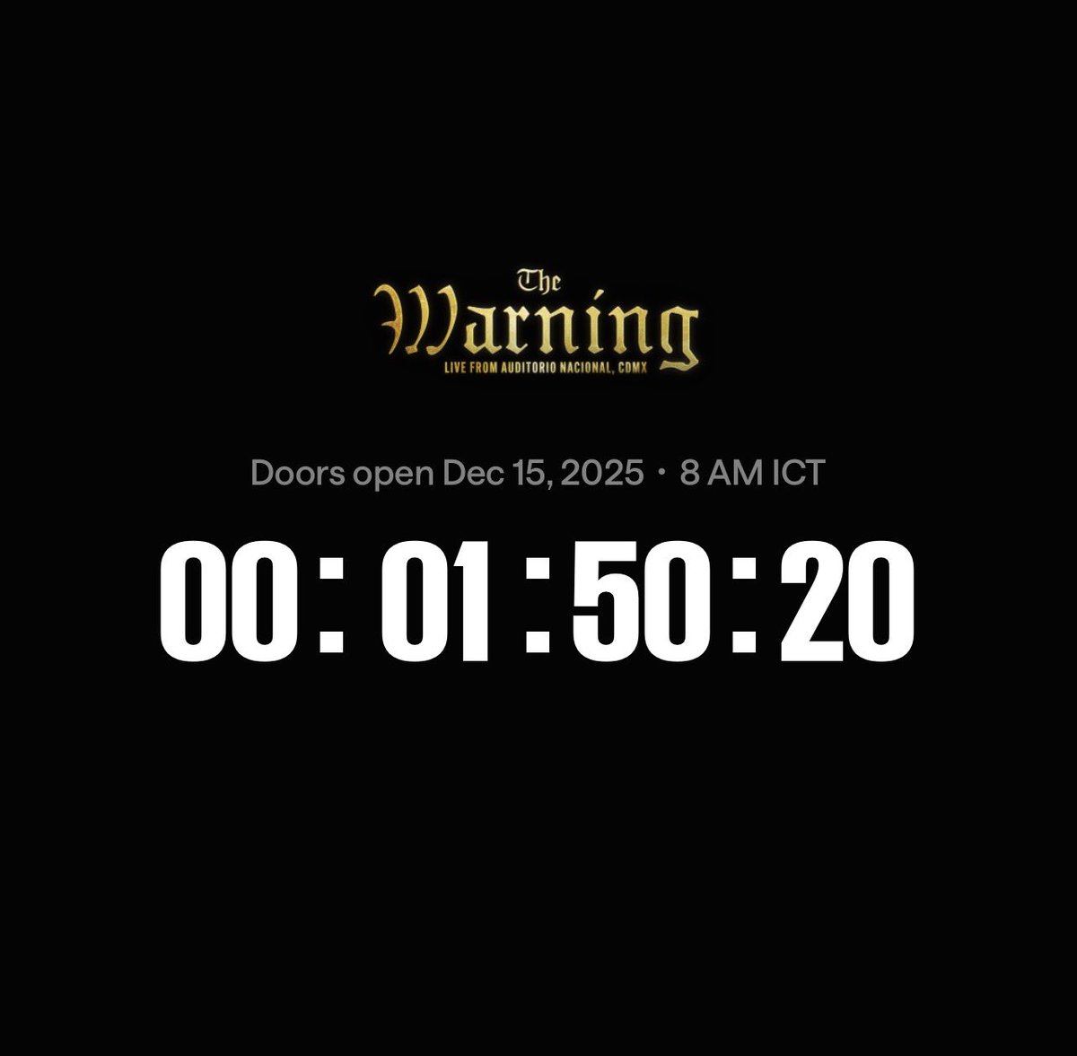 staybeautiful66's tweet image. #thewarning #veeps