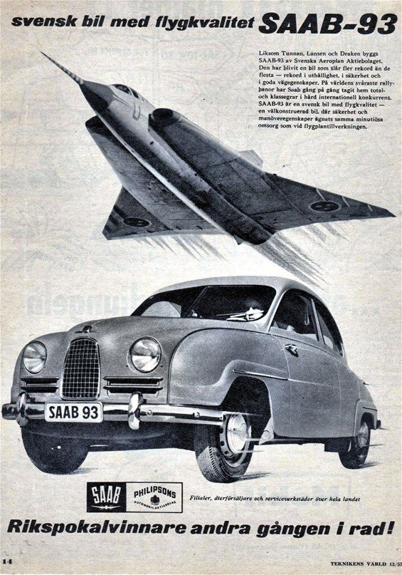 YannRobichon's tweet photo. Happy #SaabSunday / #SundaySaab!... 
Saab 93. 
#Ads #Advertisement #Advertising #Auto #Automobile #Automobiles #Autos #Car #CarHistory #Cars #CarsHistory #ClassicCar #ClassicCars #Coupé #Illustration #Publicité #RetroCar #Retrocars #Saab93 #Vintage #VintageCar #VintagesCars #50s https://t.co/NdDTaWmYR1