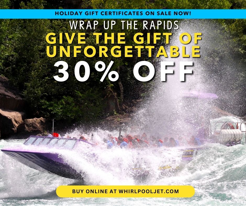 Not sure what to get them?
A Jet Boat adventure > anything on their list.
30% OFF until Dec 24!

Buy now: whirlpooljet.com/gift-certifica…

 #JetBoatAdventure #GiftIdeas #AdventureAwaits #OutdoorFun #FamilyActivities #WaterSports #AdventureGift #HolidayDeals #ExperienceGifts