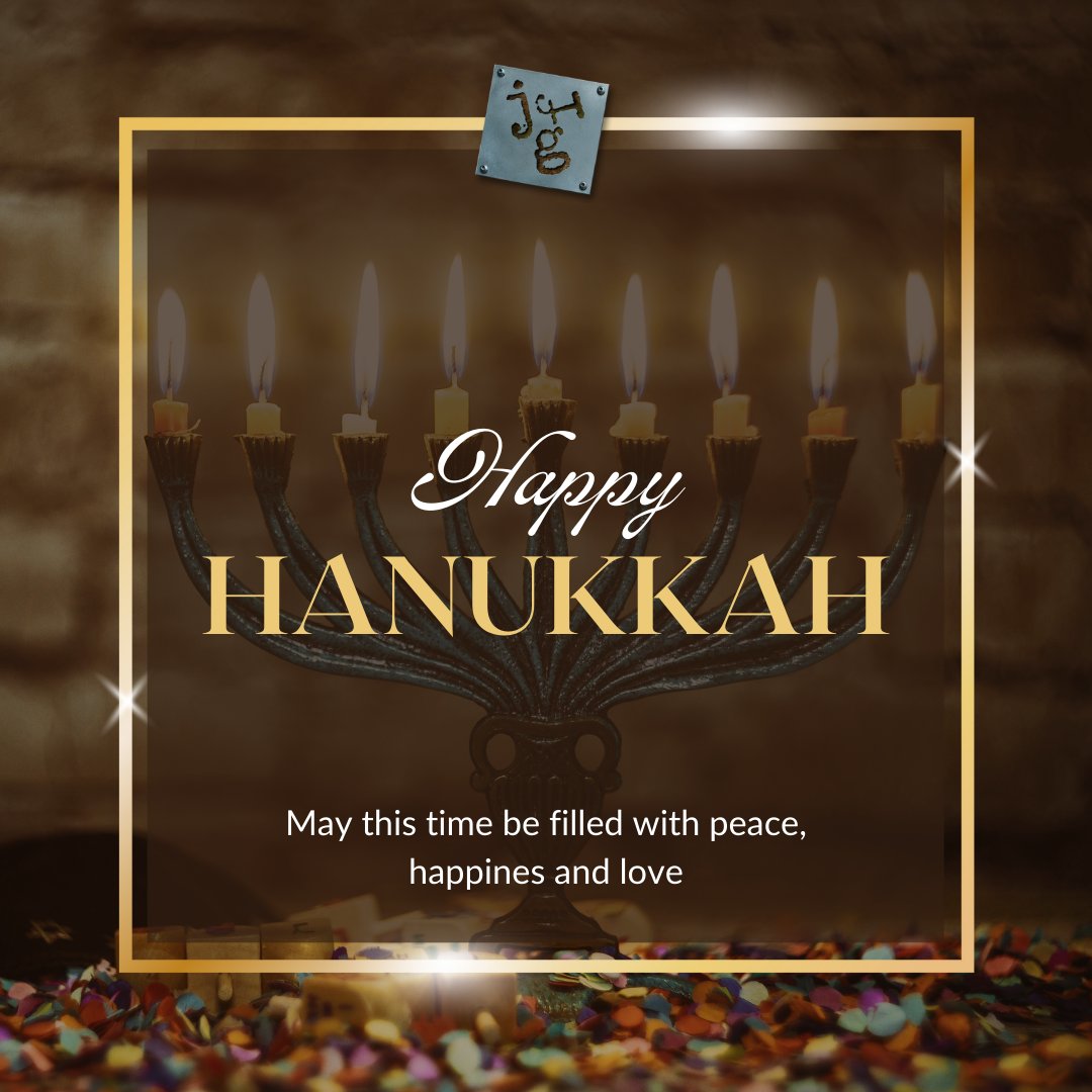 ✨🕎 Happy Hanukkah &amp; Happy Holidays from JFG! 🕎✨

We’re wishing our clients, partners and community a season filled with warmth, joy and moments that shine bright. 💜🙏✨

#HappyHanukkah #FestivalOfLights #HappyHolidays #SeasonOfJoy #HolidayWishes #JFG #Marketing #BuffaLove