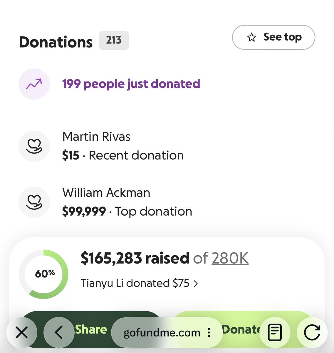 qcapital2020's tweet image. Graceful move by @BillAckman for being The Top Donation for the Muslim Hero that saved countless lives.