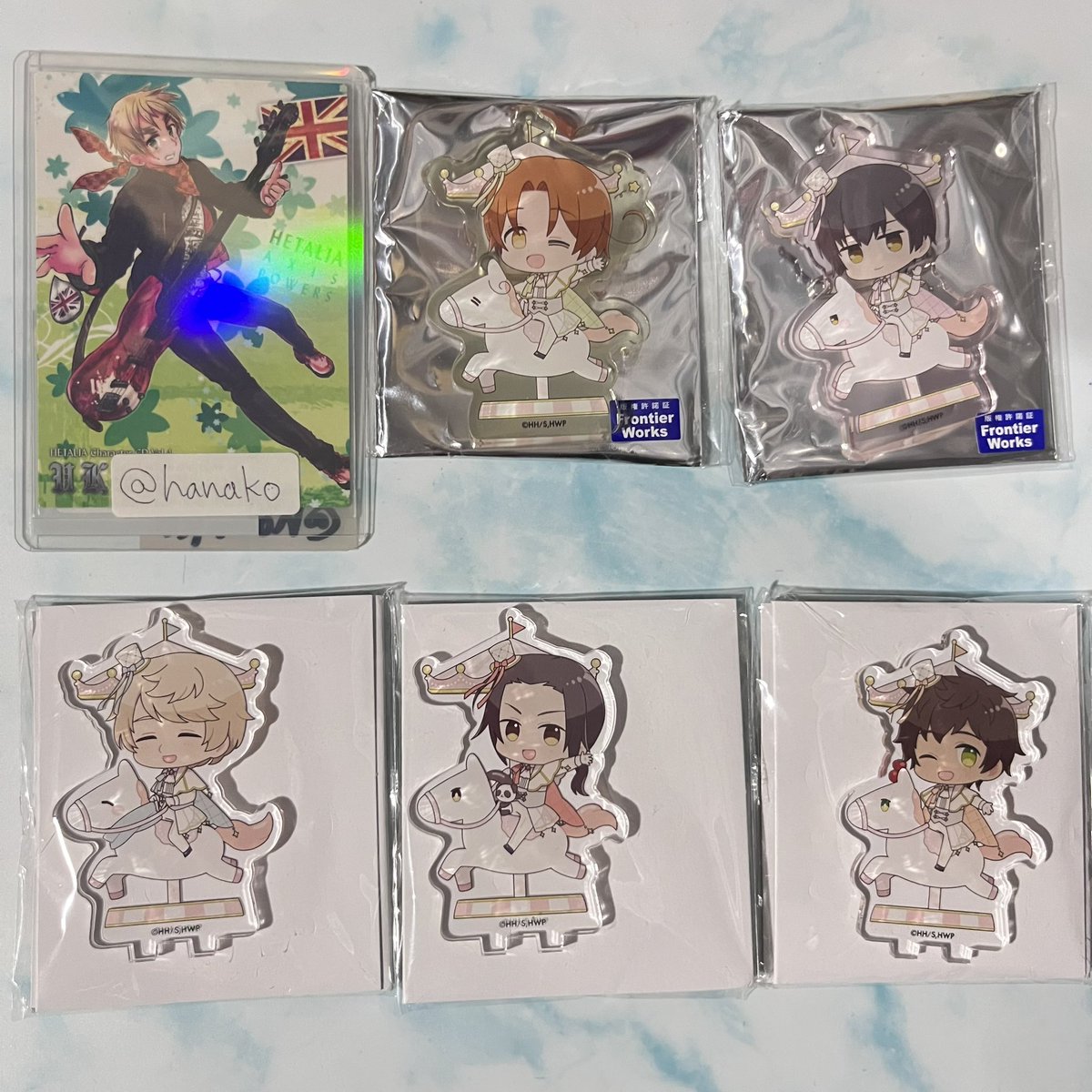 交換 譲渡】 ヘタリア アニメイトカフェ World go round アクリル