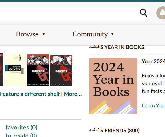 اول مره اخد بالى ان اصدقائي على الجودريدز بقوا 800 من 2015 عمري ما بصيت على الخانه دي ولا عرفت انا عندي كام صديق غير النهارده