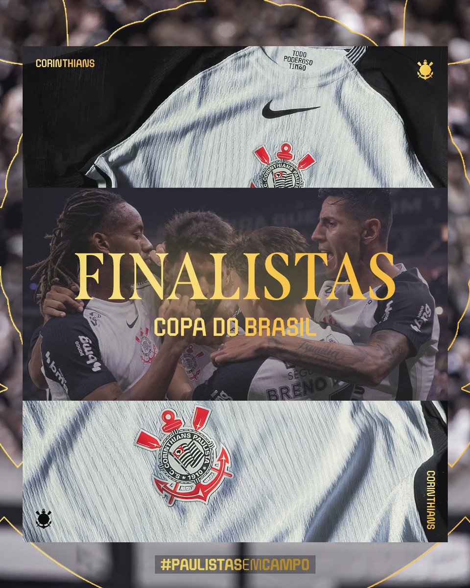 VAI, CORINTHIANS!
O Timão é finalista da Copa do Brasil!
#PaulistasEmCampo