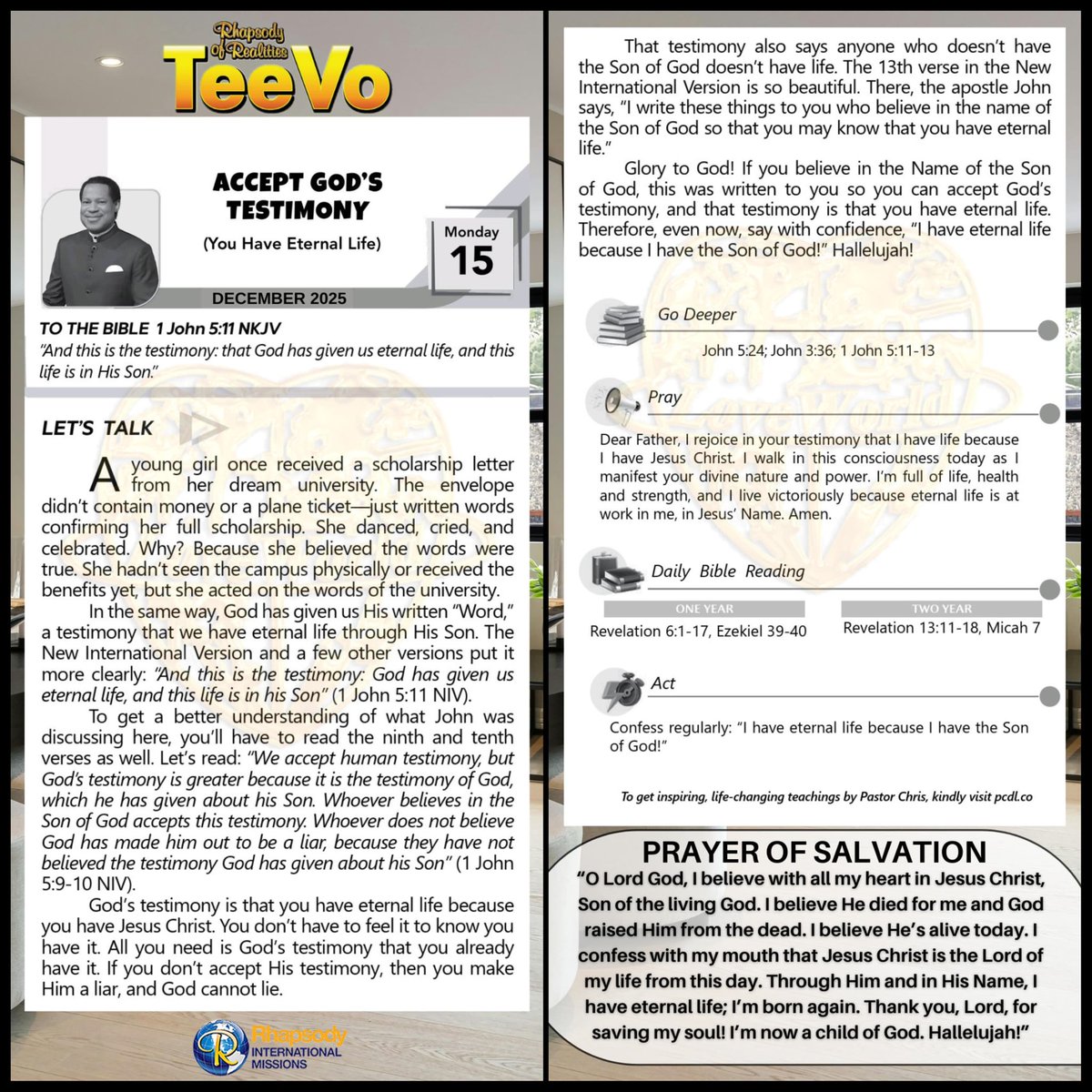 Rhapsody of Realities tweet media