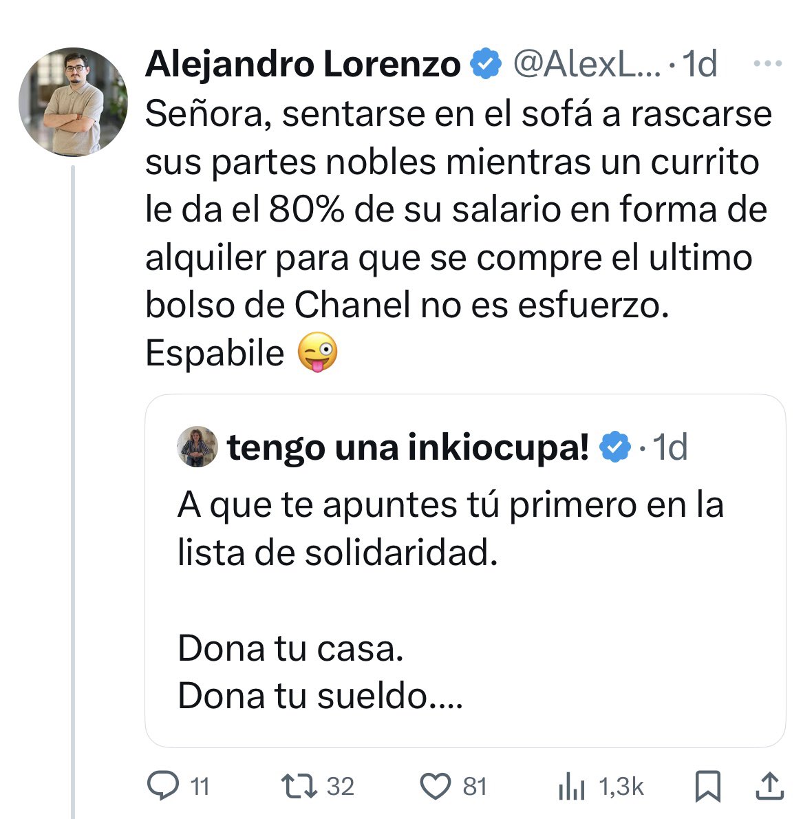 El Putillas, riéndose de una señora que no quiere que le okupen su casa. El karma verá a este tío volviendo a lavar escupideras. <a href="/MeMondo1/">ME MONDO</a>