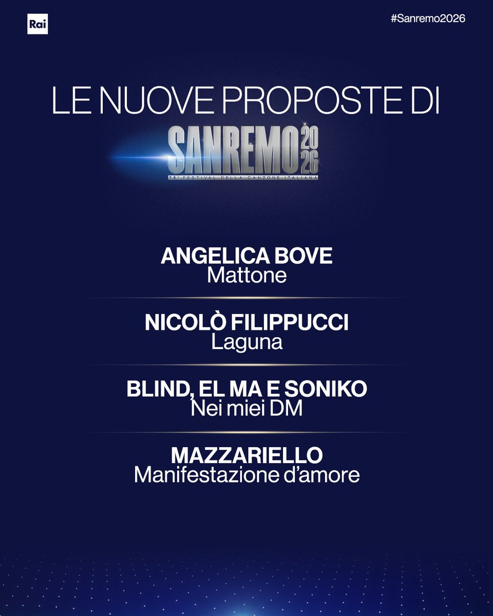 SanremoRai's tweet image. Ci vediamo a #Sanremo2026 💐
#SaràSanremo