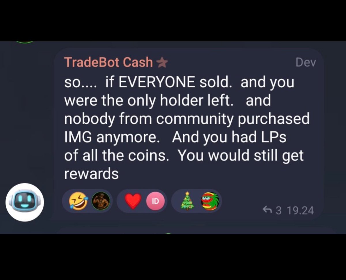 A message from our lead developer. 

Think about what this means, a world where a true infinite money glitch is born..regardless of price action. The Liquidity Pool rewards that we developed is taking a different course, and is changing the world right before our eyes. We’re very