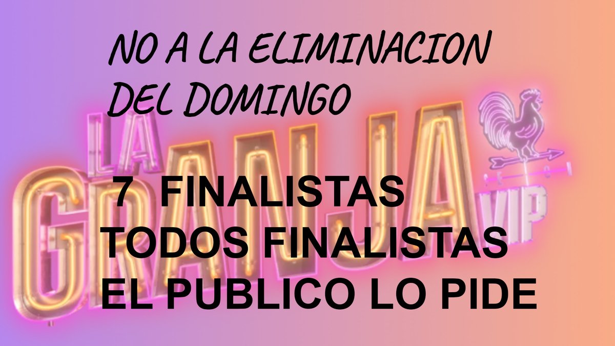 Carmense7u's tweet photo. que sean 7 finalistas, #LaGranjaVIP
Todos a la final. / no a la eleminacion del domingo
Eleazar y Sergio merecen llegar a la final .
#teamsergio #teameleazar
@AdalRamones
@lagranjavipmx https://t.co/mS2Sxp7AEO