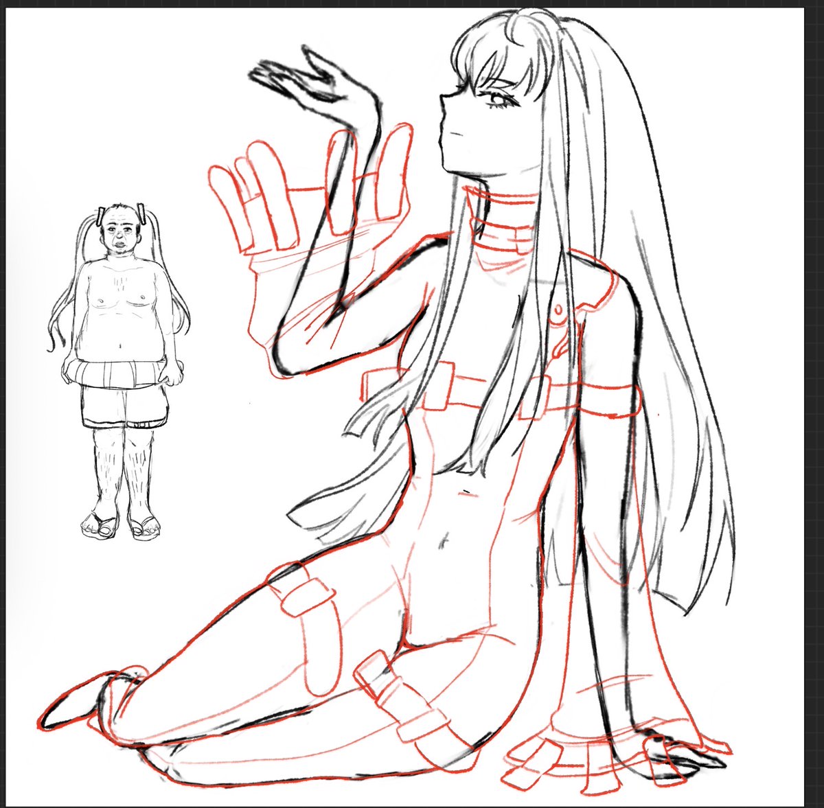 oogie_booger's tweet photo. Sketch ;D - #Miku #codegeass #CC #joke #fanart https://t.co/oHzgsjnPMb