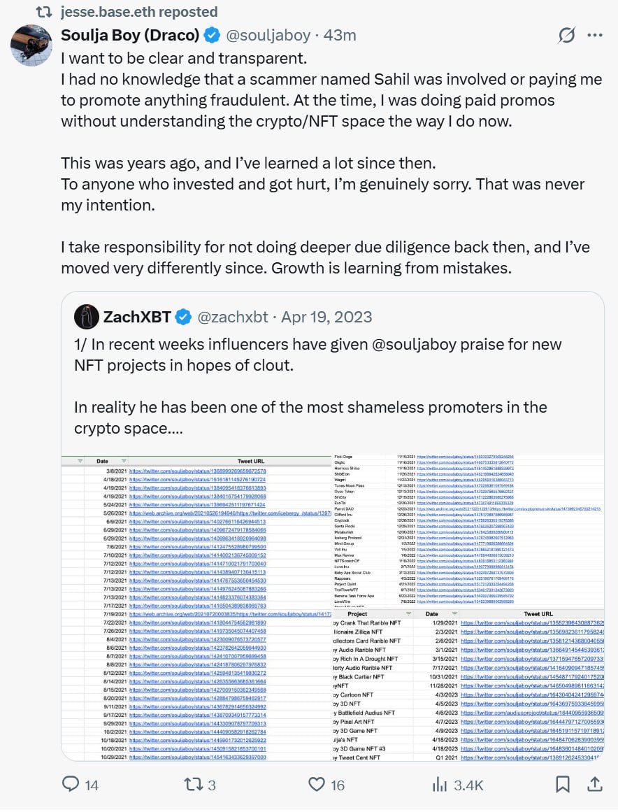 zachxbt's tweet image. lol