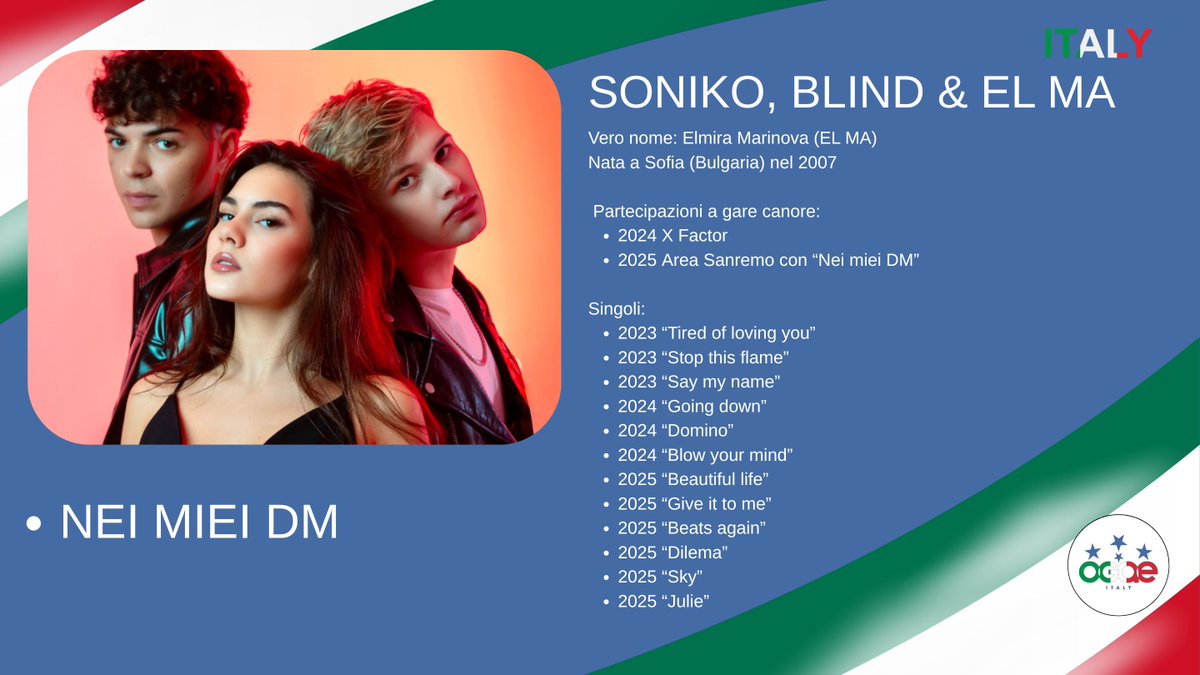 Mazzariello e il trio Soniko, Blind e EL MA completano il cast della categoria Giovani per il prossimo Festival di Sanremo! #sanremogiovani #sanremo2026