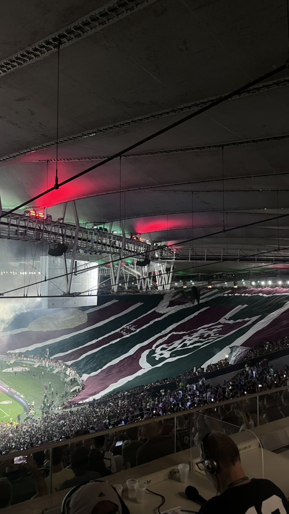 Esse é o setor Sul do Maracanã nesse momento. 

Faz história a torcida do Fluminense.