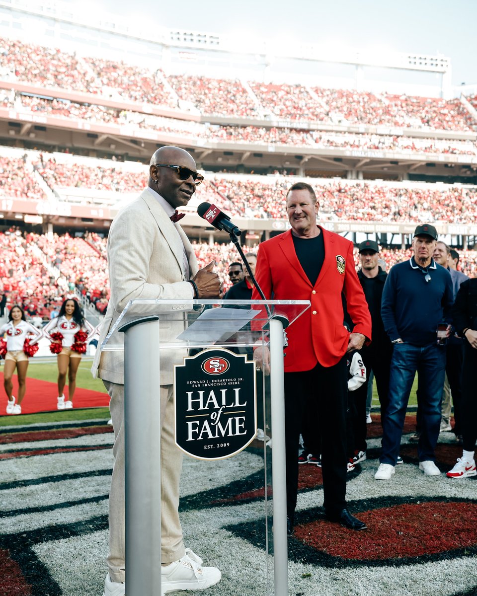 A #49ers great takes his place in history.