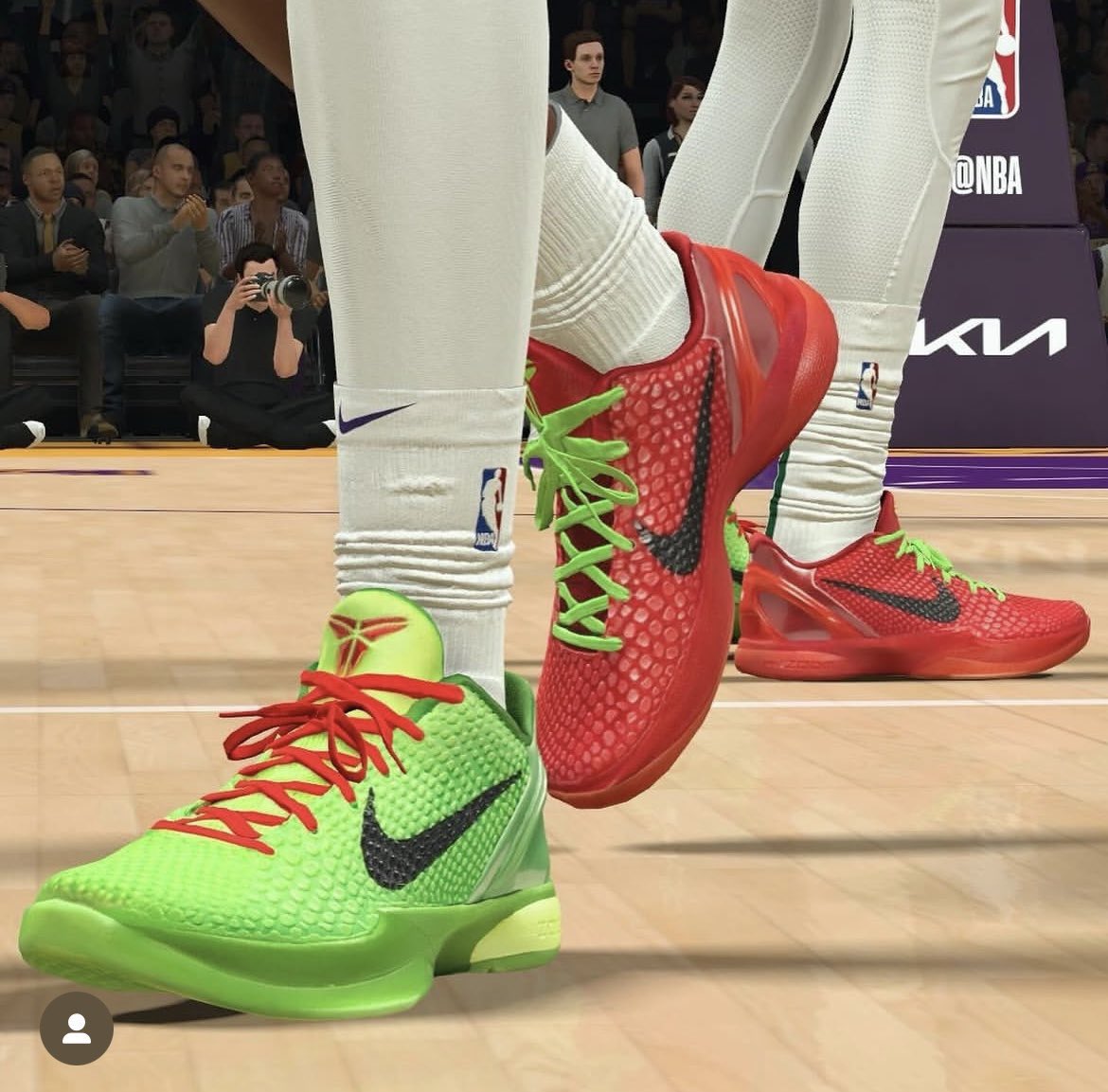 2K needa add mismatch colorway shoes in #NBA2K26 🙏 (📸: nba2k_thecobra26/ig)