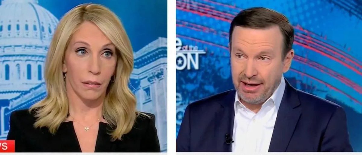 TheGrayRider's tweet photo. Sen. Chris Murphy tells CNNs, Dana Bash, that Trump has been on a, “dizzying campaign to increase violence.”

In other words, the gun violence from the left is Trump's fault.

I, and the facts, beg to differ. https://t.co/yl1ljxcUos