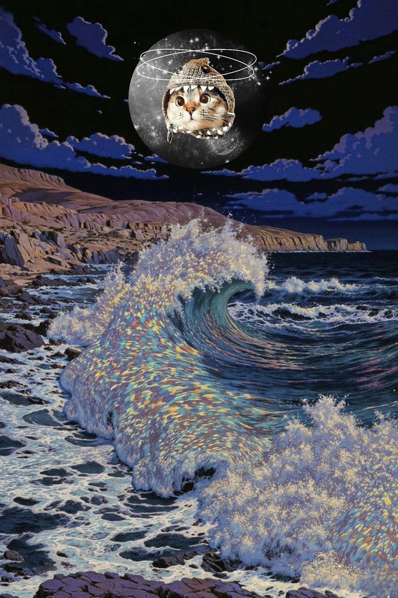 SharkCatSolana's tweet image. lets swim 🦈🐱🌝