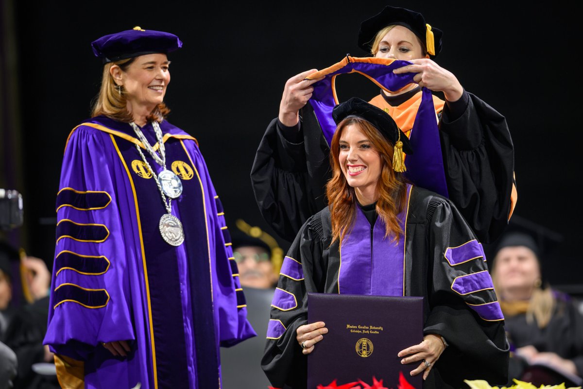 WCU's tweet image. We couldn't be prouder of all our Fall 2025 graduates! 🥹💜