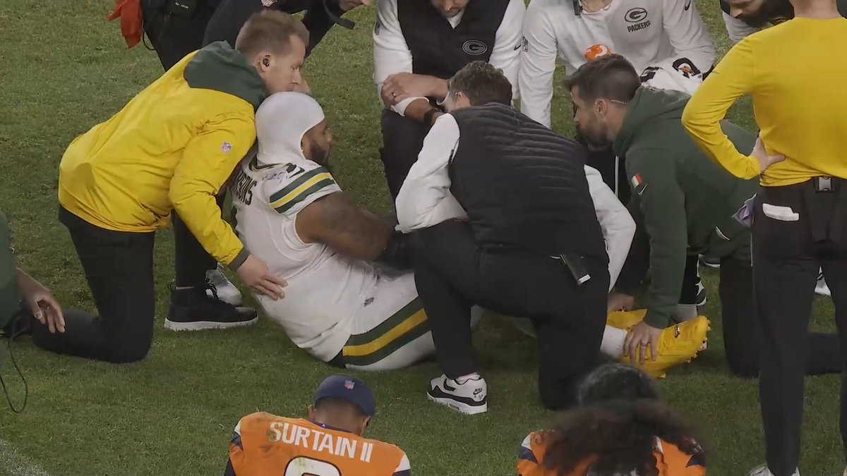 Micah Parsons is down with an apparent injury