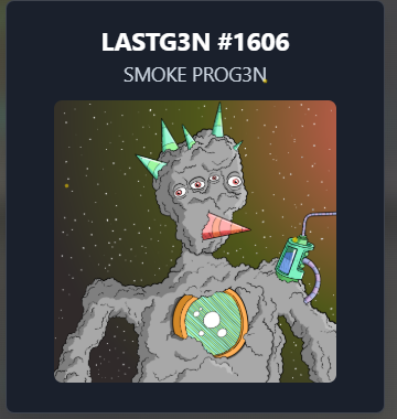 🎉 Just pulled a SMOKE PROG3N <a href="/LASTG3N/">LASTG3N</a>!!

Time for Lightbinding!

While they chase trends, we're building timelines — 
Get yours at illuminarylabs.com/refinery

#WeAreTheLight