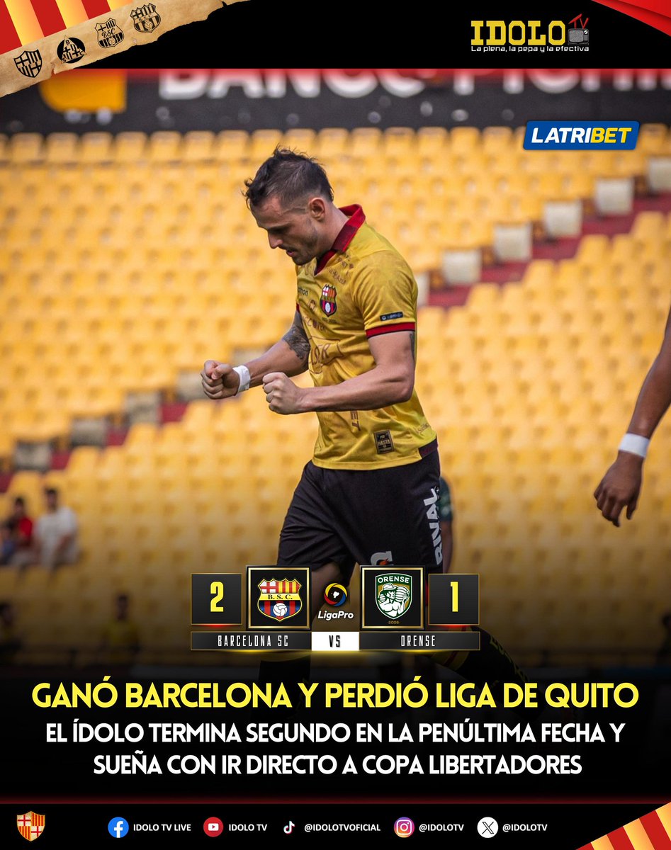 Barcelona sueña con el cupo directo a la Libertadores‼️