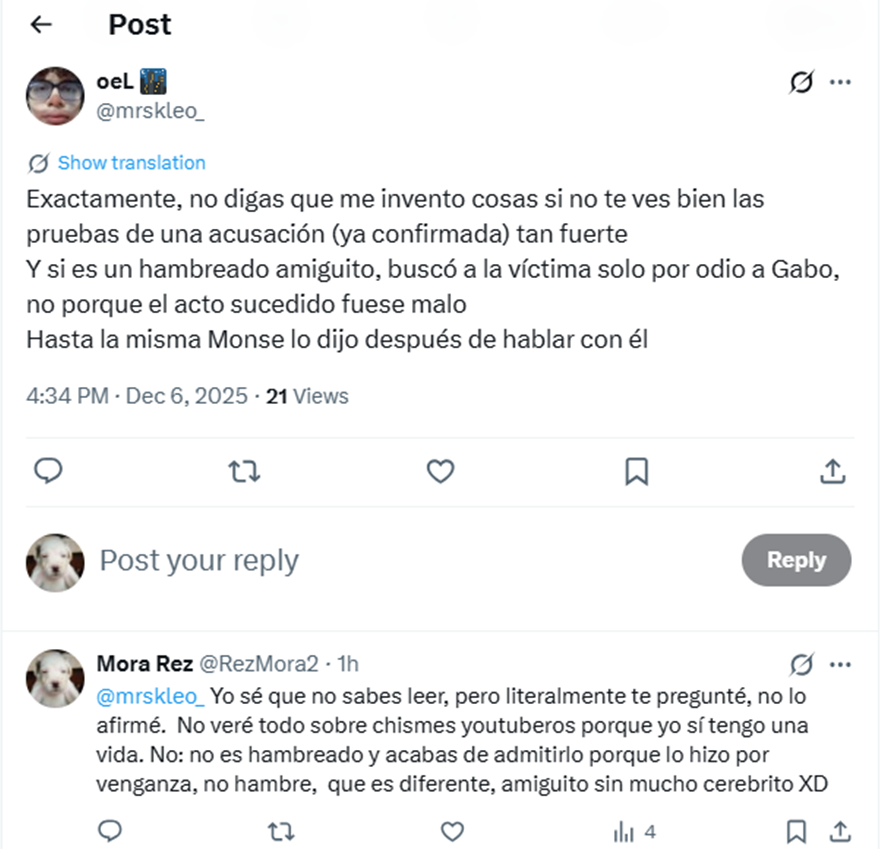 RezMora2's tweet photo. @mrskleo_ @PTakawaii @Superior37b @mrskleo_ Oye, ¿vas a responder esto?  Porque luego Twitter no manda  notificación si respondes mucho rato, y como si tengo vida y no  ando con tanto chisme youtubero como tú, pues al chile no voy a revisarlo en un buen rato, así que quiero ver con que estupidez sales esta vez XD https://t.co/gqWlRls7Nb