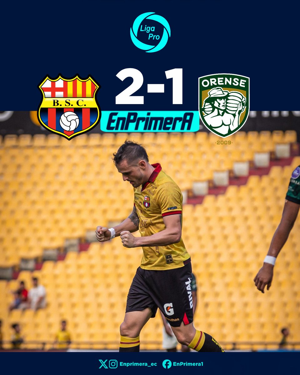 enprimera_ec's tweet photo. ¡El Ídolo depende de sí mismo!

Con doblete de Octavio Rivero,  Barcelona venció a Orense y está en la segunda ubicación de la #LigaEcuabet.

Otros Resultados:

U. Católica 0-1 IDV
Libertad 2-1 Liga de Quito https://t.co/WoRcwYChNk