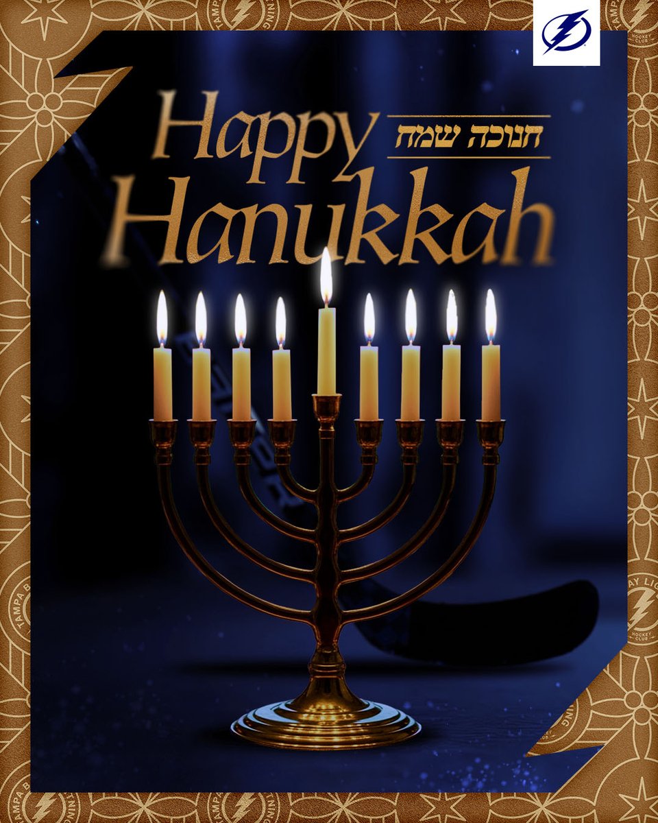TBLightning's tweet photo. Happy Hanukkah to all those celebrating 🕎 https://t.co/vyvnEO0zbf