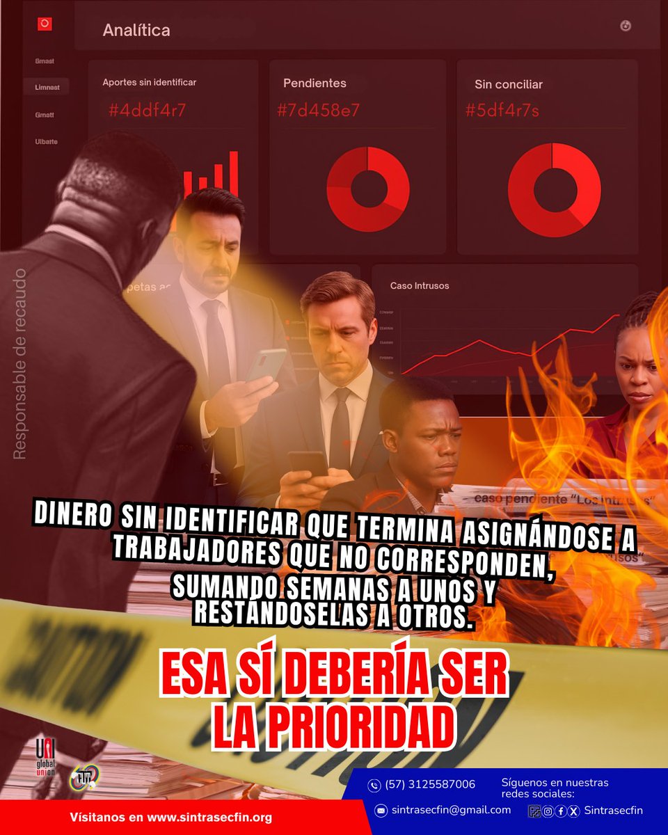 🔴Mientras el responsable del recaudo en la segunda empresa más importante del país —después de Ecopetrol— dedica horas laborales a vigilar quién usa el celular, sigue sin resolver el grave caso de “los intrusos”...

<a href="/Colpensiones/">Colpensiones</a> <a href="/dussanja/">Jaime Dussán Calderón</a> <a href="/Eppp74/">Paola Palmariny</a> <a href="/MintrabajoCol/">MinTrabajo</a> <a href="/PGN_COL/">Procuraduría General de la Nación</a>