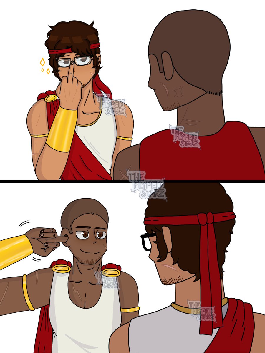 TheFlypedStarz_'s tweet photo. THE BEST FRIENDS ❤️ 

#epicthemusicalfanart #art #fanart https://t.co/h6mLAOJ9K8