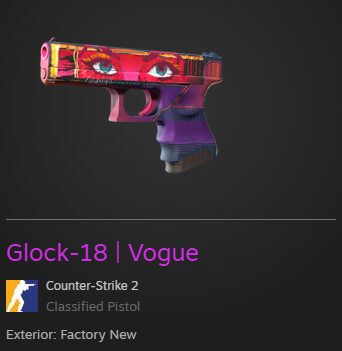 QeeetZr's tweet photo. 🔫CS2 Giveaway🔫

🎁Prize: Glock-18 | Vogue (FN) - $15

👉To Enter:

✅Follow me & @cs2trackergg !
✅Like & RT!

Giveaway ends on 21.12.⏰