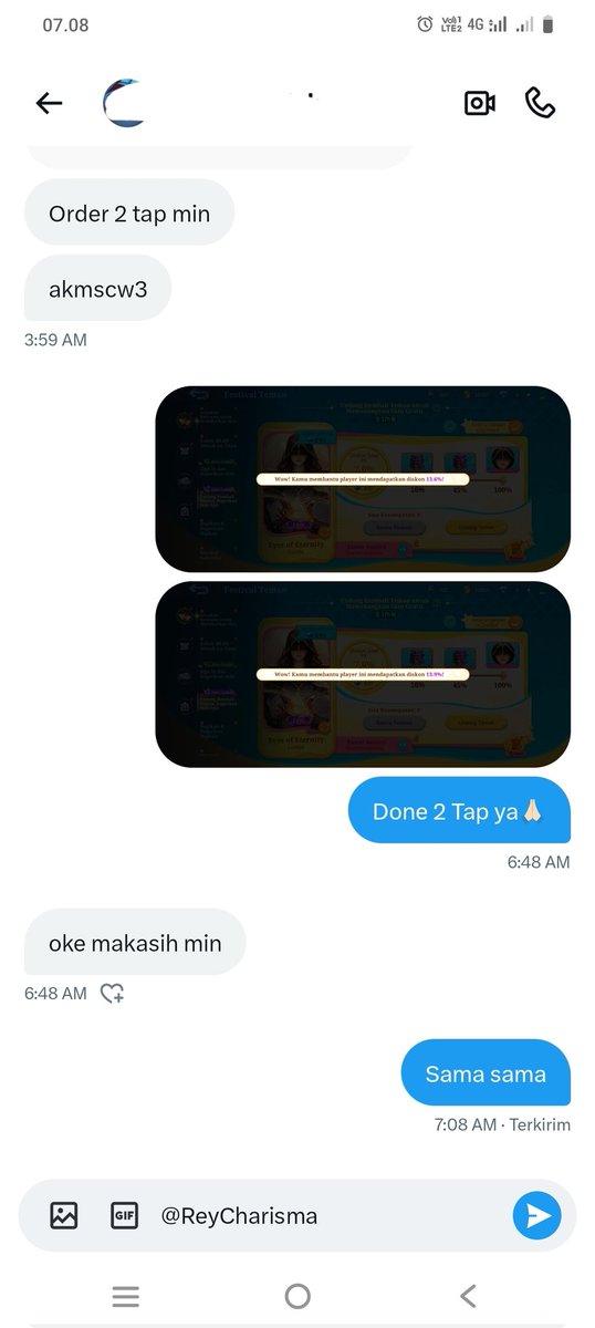 Rey || Open Tap Callback Ml 25K tweet media