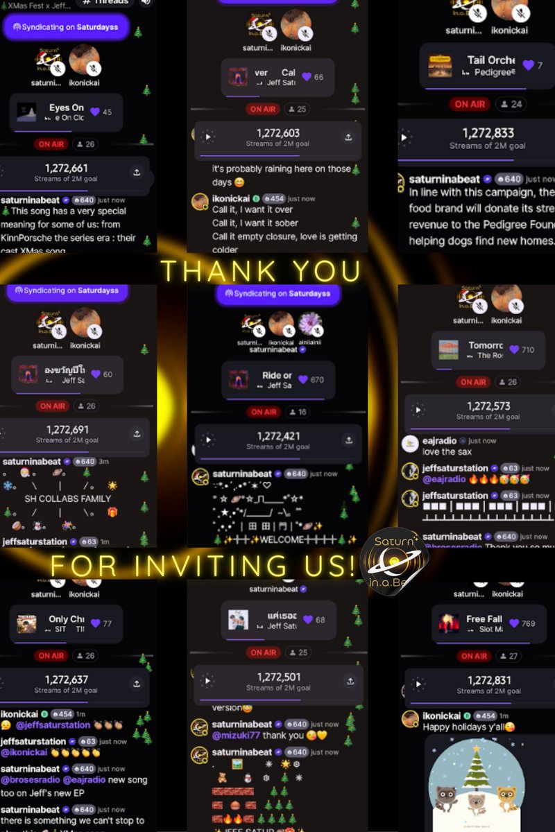 #JeffSatur #SHXmasFest2025 #SaturnInABeat #JeffSaturStation