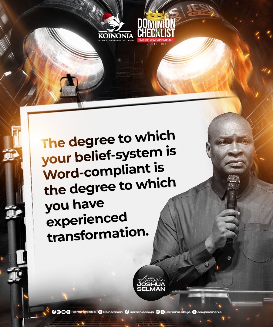 koinoniaeni's tweet photo. #ApostleJoshuaSelman
#DominionChecklist
#EndOfYearAppraisals
#KoinoniaAbuja
#KoinoniaGlobal https://t.co/bVho8S3d3Y
