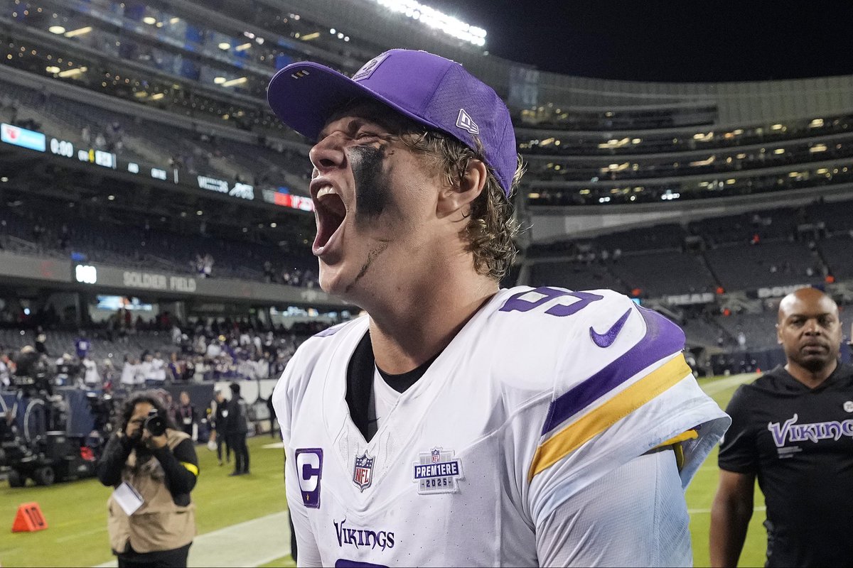 vikingzfanpage's tweet photo. #Vikings QB JJ McCarthy leads the NFL in big time throw rate (7.7%) this season, according to @PFF. 

(H/T: @Krauserrific) https://t.co/hb5NhYhXCx