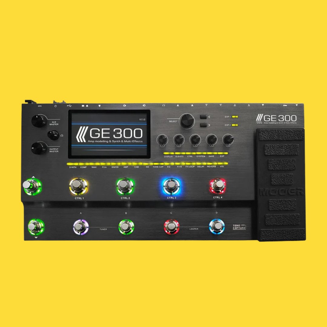 Mooer - GE300』 108種類のアンプモデル、164種類のエフェクト、43種類