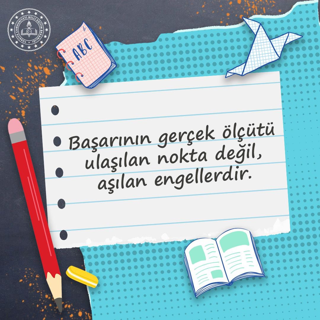Tüm öğrencilerimize mutlu, sağlıklı ve başarılı bir hafta diliyoruz. 🤗

İyi dersler! 🧿