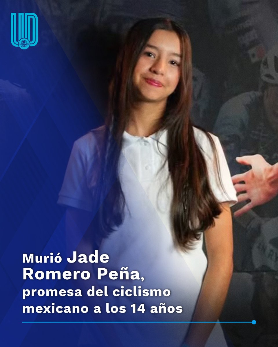 El_Universal_Mx's tweet image. Una triste noticia sacudió al ciclismo nacional, luego de confirmarse la muerte de Jade Romero Peña, una joven ciclista de 14 años, quien era vista como una atleta con gran proyección eluniversal.com.mx/deportes/murio…