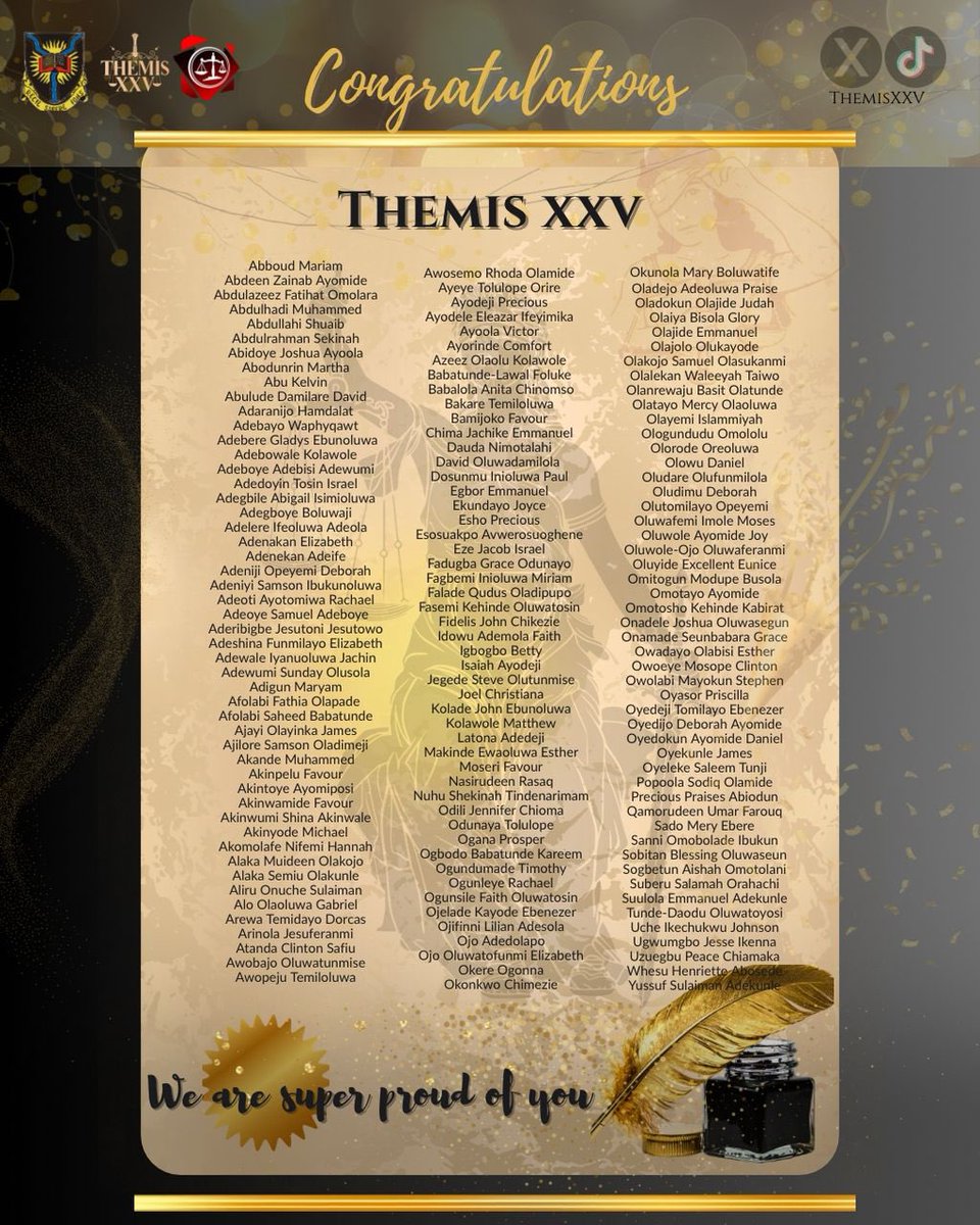 To the incredible Class of 2025: You are prepared, you are resilient, and you are ready. The finish line is in sight and we’ve earned this moment. Let’s get that LL.B in the bag! ⚖️🎓💼