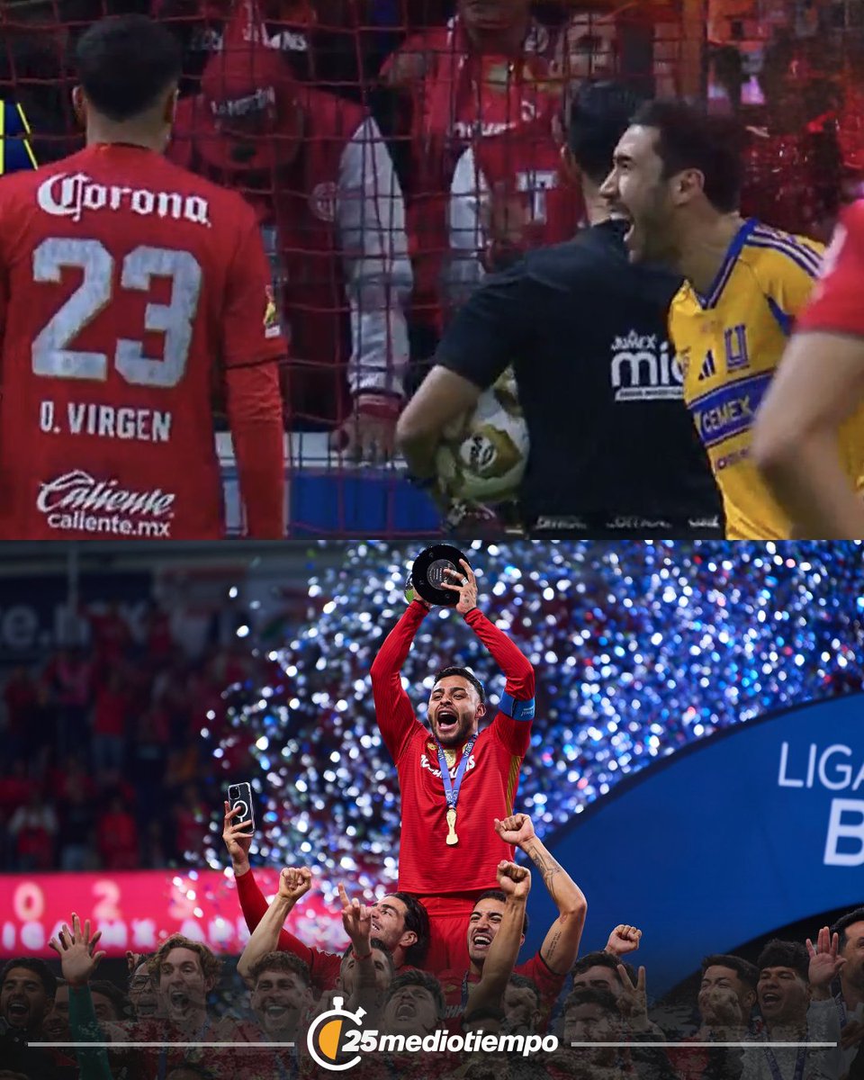 ¡SE TE BORRÓ LA SONRISAAA! 🤕

Juan Pablo Vigón riéndose en la cara de Oswaldo Virgen, jugador de Toluca de 20 años de edad, en la tanda de penales. El joven no se achicó, metió su penal y le dio vida a los Diablos, lo demás ya lo sabemos...

El que ríe al último... 👀