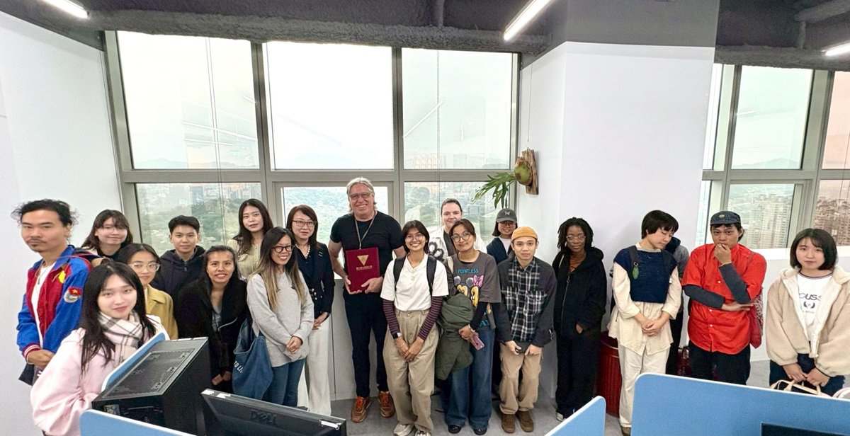 cre8consulting's tweet photo. We were delighted to host international students from National Taipei University of Education at our studio.
Our founder, Kris, delivered a talk on the #design industry and embracing new challenges. We wish them all the best in their future #careers.
#education #university https://t.co/fK02VkGS9h