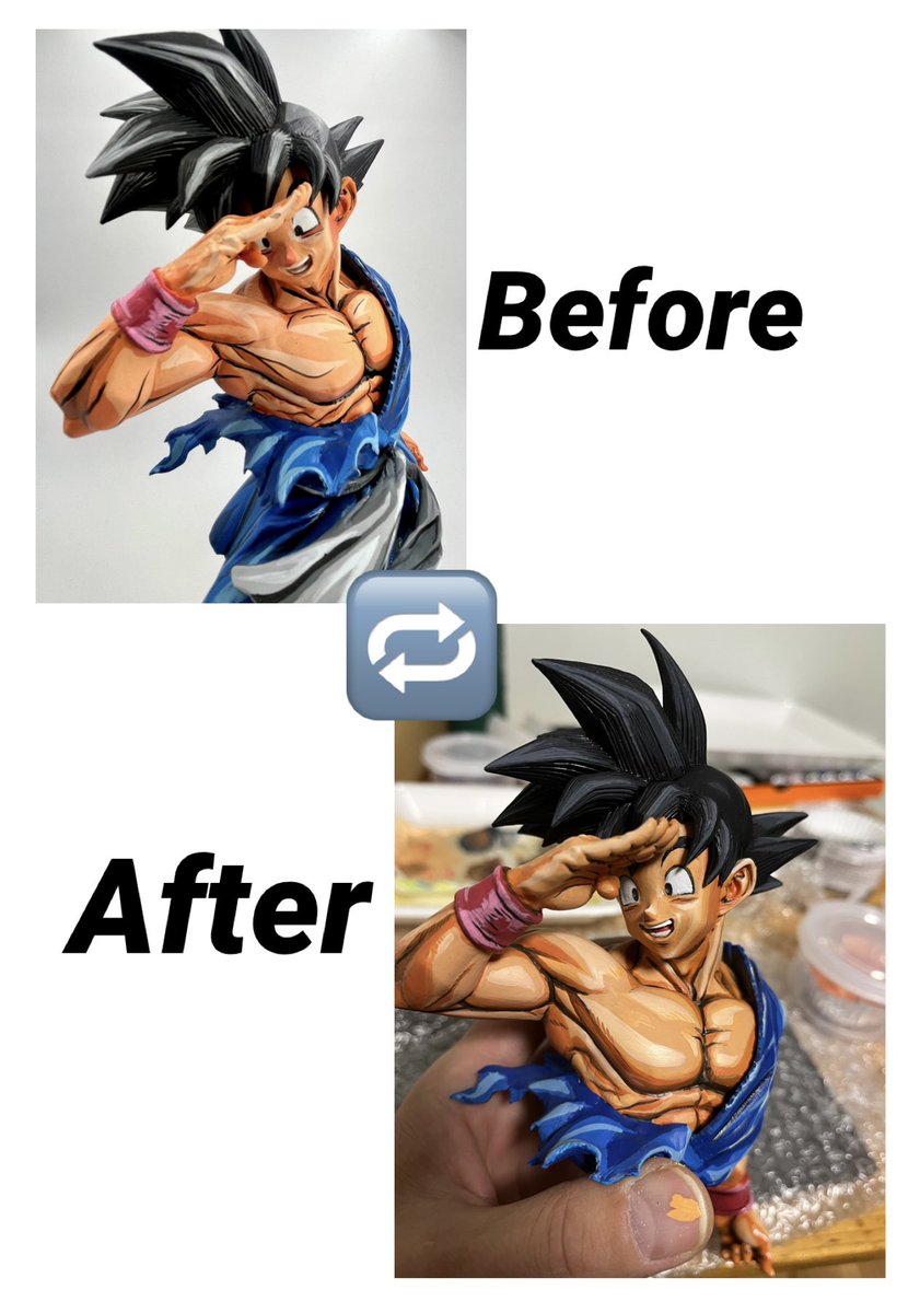 ドラゴンボール】フィギュア リペイント🎨 今回のご依頼は＊カスタム