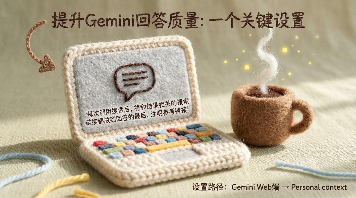 제미니 웹 클라이언트는 왜 질문에 대한 답변에 링크를 제공하지 않고, 사용자가 매번 직접 출처를 검색하도록 하는 걸까요?

 한 문장으로 풀어보세요 👇

 설정 열기 → 개인 설정 → 추가:

 각 검색 후에는 답
