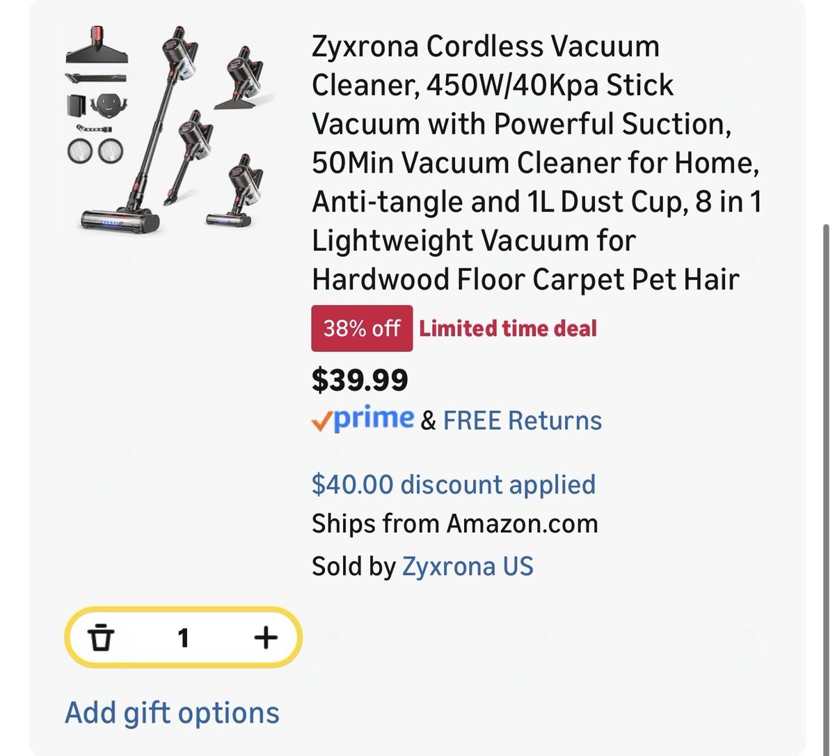 thedealsguy_'s tweet photo. Great Personal/Gift for a Friend

8 in 1 Lightweight Vacuum for Hardwood Floor Carpet Pet Hair

🏷️Use Coupon: QBZCEEMH

https://t.co/oZ7IYfqmr8 https://t.co/B4RCEkuYgL